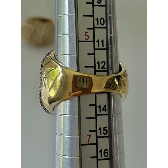 Vintage Lot of 2 Rhinestone Costume Rings - Picture 5 of 6